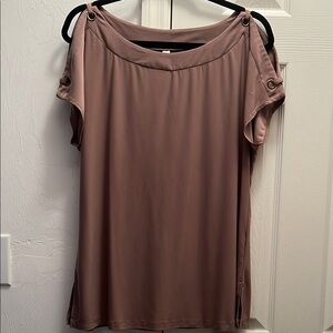 Cold-Shoulder Mauve Women's Top